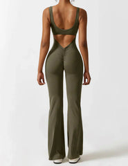 NOËLLE™ | Trendy & Flattering V-Back Jumpsuit