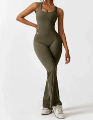 NOËLLE™ | Trendy & Flattering V-Back Jumpsuit