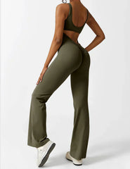 NOËLLE™ | Trendy & Flattering V-Back Jumpsuit