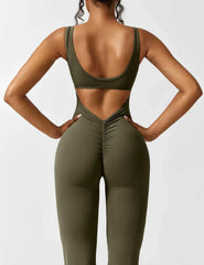 NOËLLE™ | Trendy & Flattering V-Back Jumpsuit