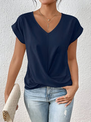 NOËLLE™ | Casual T-shirt with sweetheart neckline