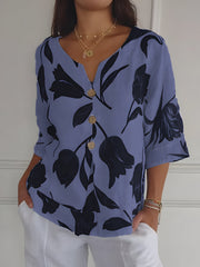 NOËLLE™ | Spring Blouse with V-Neck