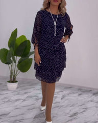 Cléa™ | Layered Polka Dot Dress