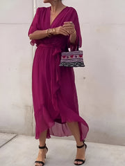 Juliette™ | Flowing Dress with V-Neck