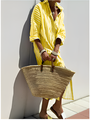 Vivienne™ | Elegant Striped Shirt Dress