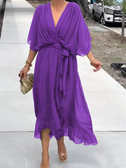 Juliette™ | Flowing Dress with V-Neck