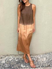 Éloane™ | Elegant Dress with Natural Print