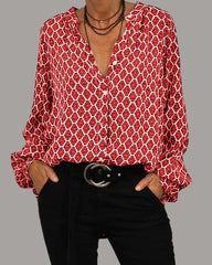 Elvira™ | Elegant Blouse with V-Neck