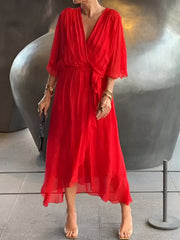 Juliette™ | Flowing Dress with V-Neck