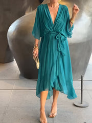 Juliette™ | Flowing Dress with V-Neck