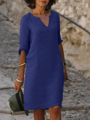 Josette™ | Elegant Dress with V-Neck