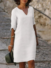 Josette™ | Elegant Dress with V-Neck