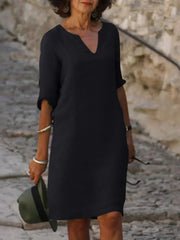 Josette™ | Elegant Dress with V-Neck