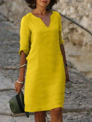 Josette™ | Elegant Dress with V-Neck