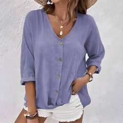 Eva™ | Summer T-shirt with V-neck