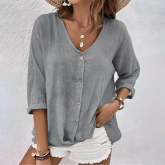 Eva™ | Summer T-shirt with V-neck