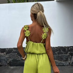 NOËLLE™ | Sleeveless Jumpsuit with Wide Legs