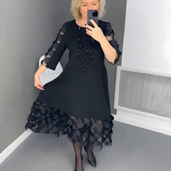 Sarah™ | Midi Dress with Elegant Details