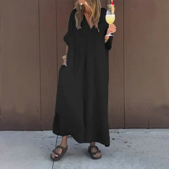 Juliette™ | Light Cotton Dress with V-Neck