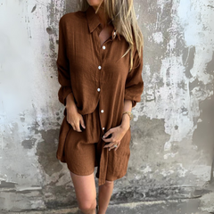 Sora™ | Effortless Blouse & Shorts Set