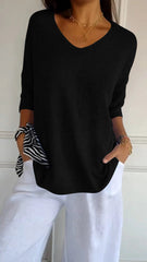 Anna™ | Airy Knit Top with V-Neck