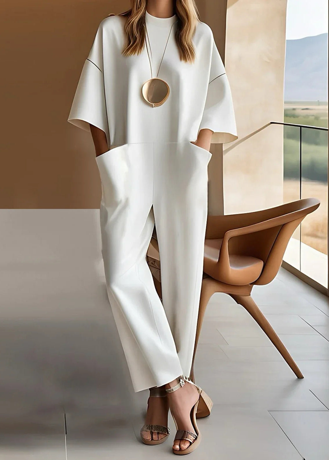 Elizina™ | Elegant Jumpsuit with Short Sleeves