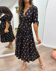 Victoire™ | Elegant Dress with Dots