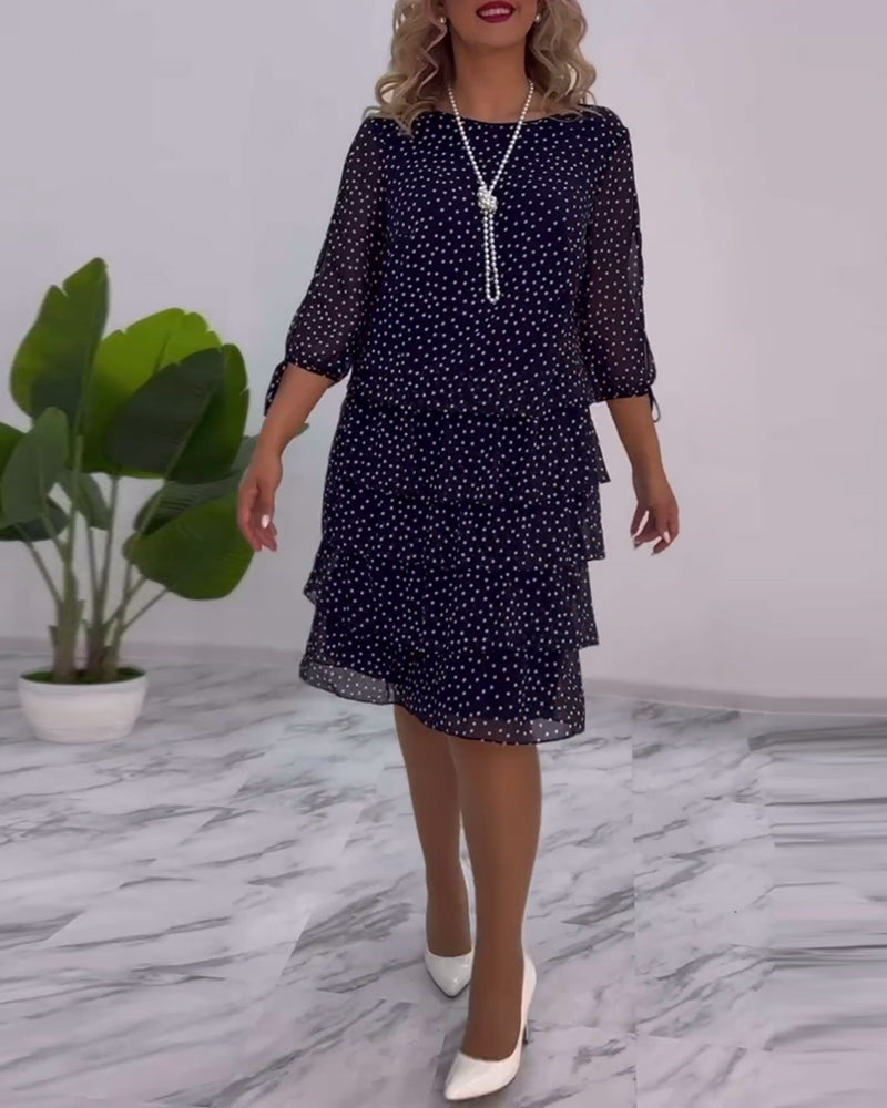 Cléa™ | Layered Polka Dot Dress