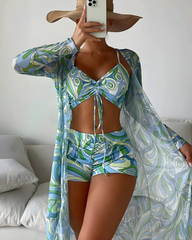 Noëlle™ | Stylish Three-Piece Bikini Set