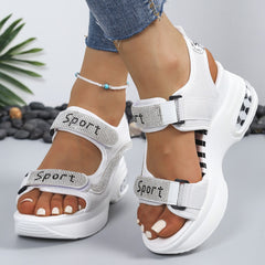 Selena | Elegant Comfort Sandals with Platform and Rhinestones
