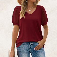 Lara™ | Elegant V-Neck Top