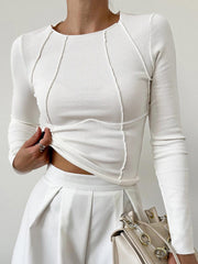 NOËLLE™ | Fitted Long Sleeve Top