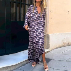 Amélie™ | Elegant Maxi Dress with V-Neck
