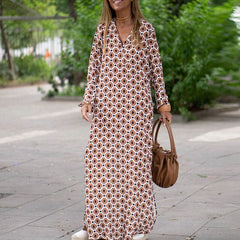 Amélie™ | Elegant Maxi Dress with V-Neck