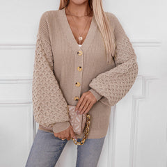 Eva™ | Oversized Knitted Vest with V-Neck and Buttons