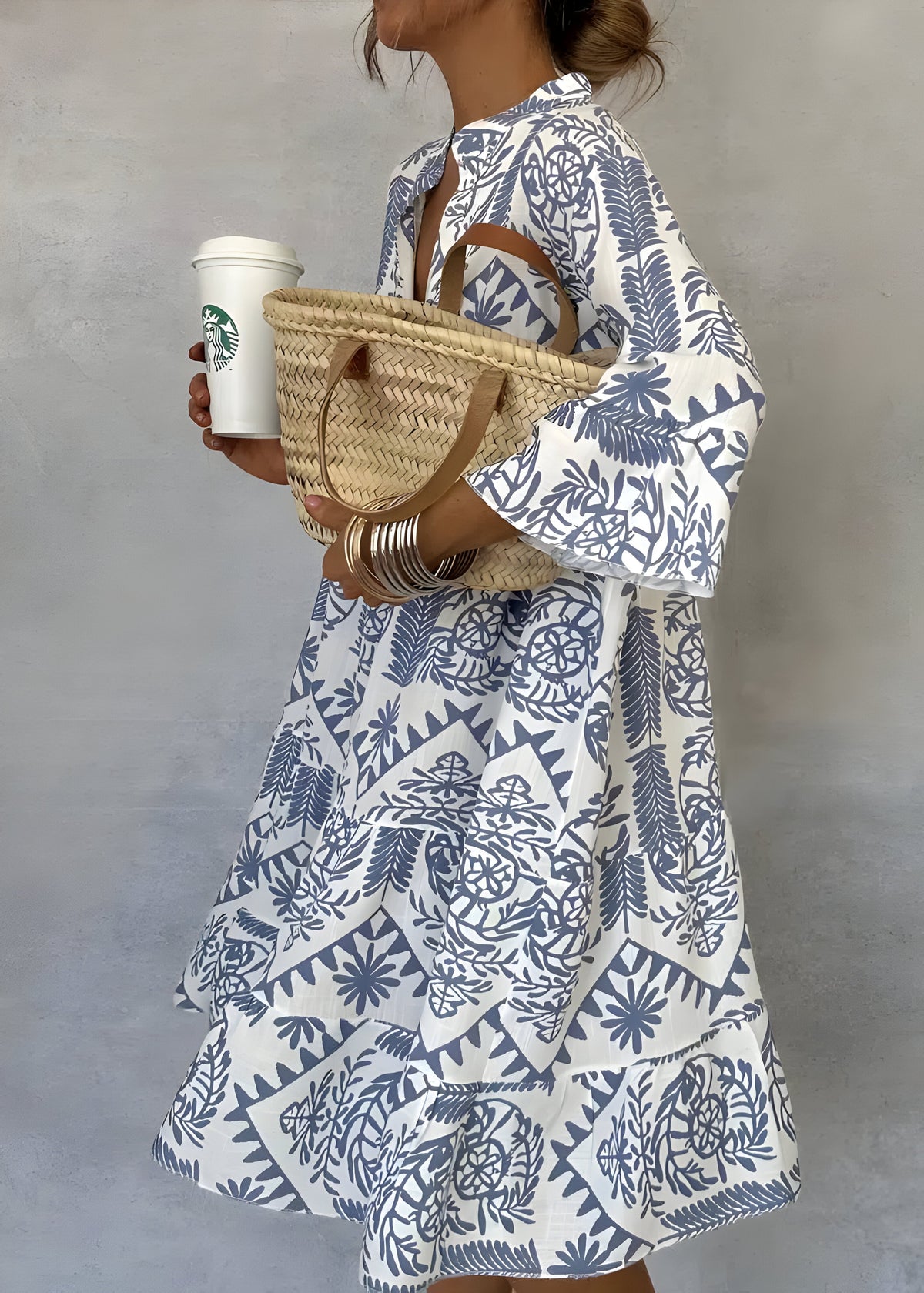 Idalina™ | Trendy Print Dress