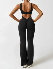 NOËLLE™ | Trendy & Flattering V-Back Jumpsuit