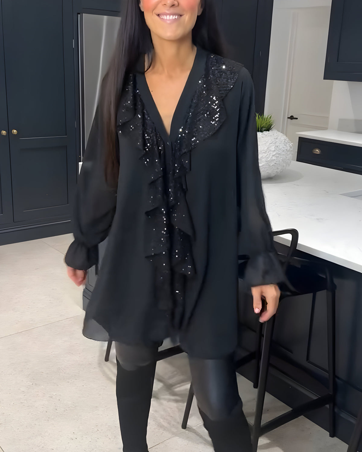 Skylar™ | Elegant Blouse with Ruffles