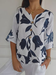 NOËLLE™ | Spring Blouse with V-Neck