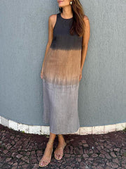 Éloane™ | Elegant Dress with Natural Print