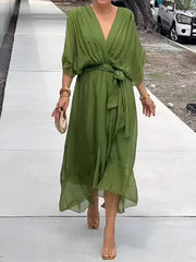 Juliette™ | Flowing Dress with V-Neck