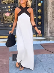 Léa™ | Summer Dress with Cross Line
