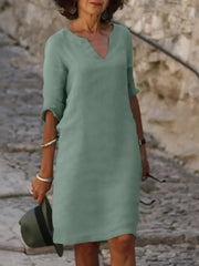 Josette™ | Elegant Dress with V-Neck