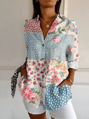 Malou™ | Floral Blouse with Buttons