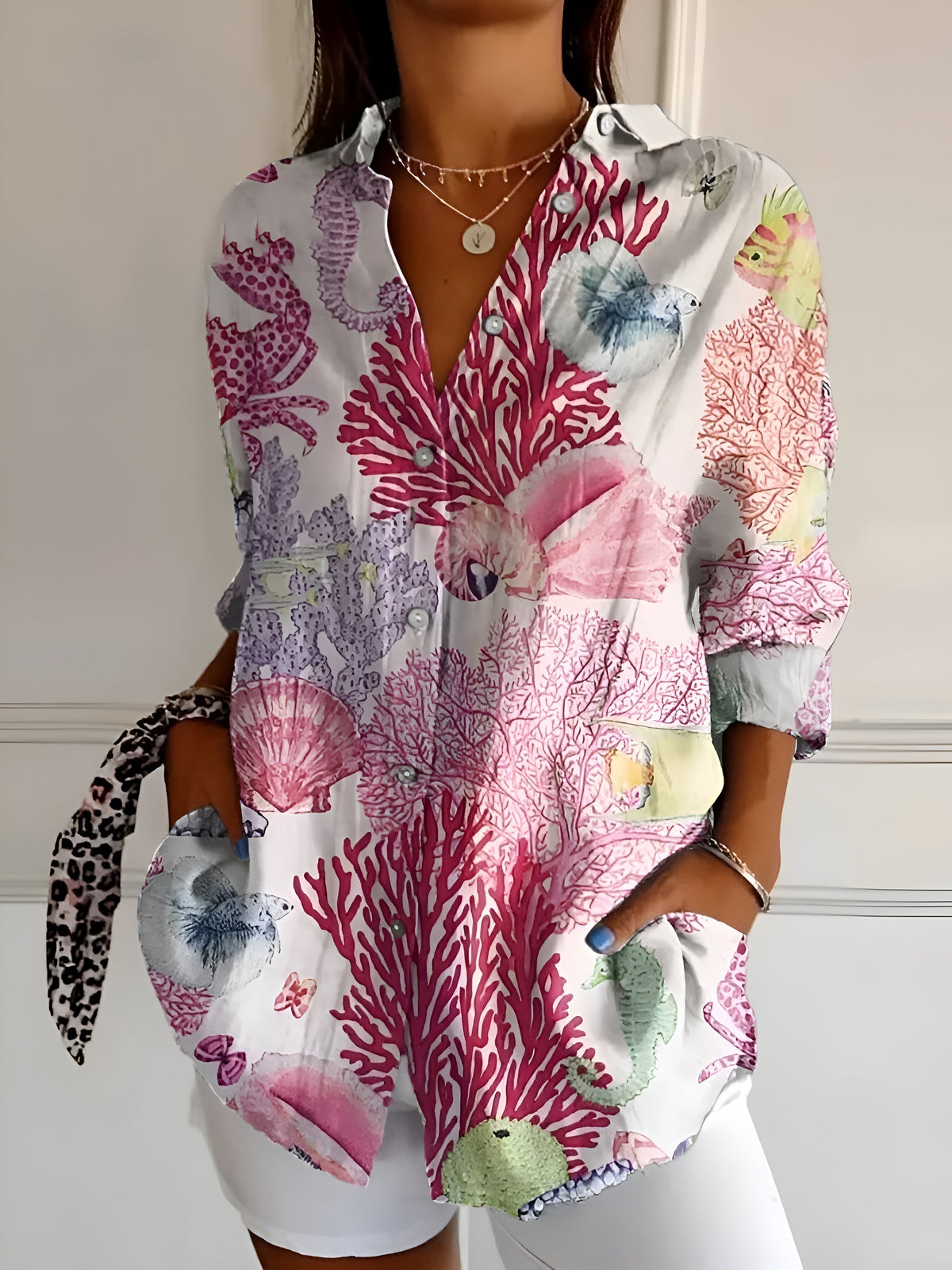 Malou™ | Floral Blouse with Buttons